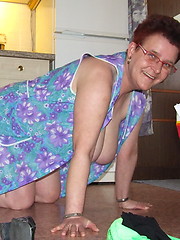 This naughty housewife loves to get naked